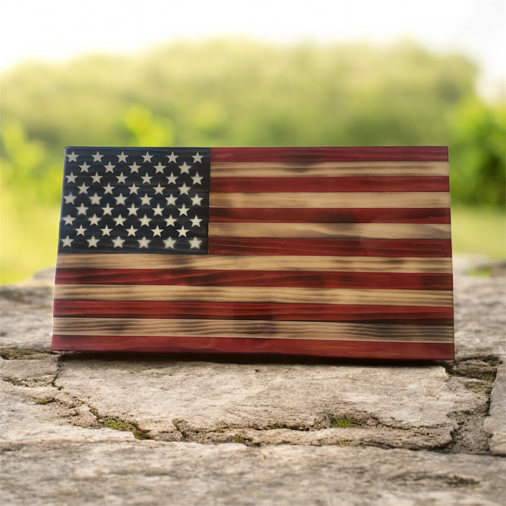 American Wooden Flag