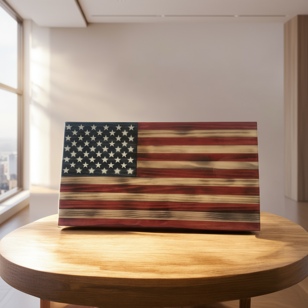 American Wooden Flag